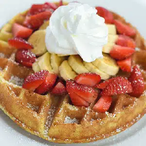 Darain's Continental Breakfast: The Best in Town at the Junction of 1st Avenue, Parklands Nairobi 1 STRAWBERRY BANANA WAFFLE
